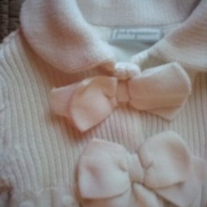 White Baby sweater 3-6mos.